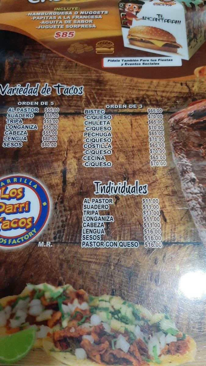 Parritacos Ecatepec Menu - Image 2
